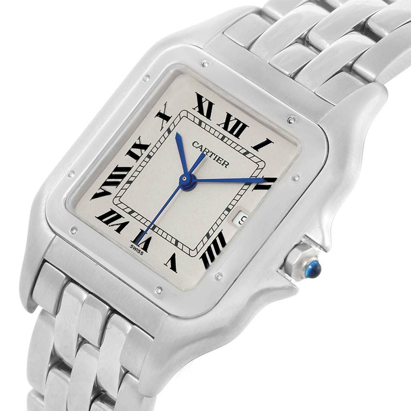 

Cartier Silver Stainless Steel Panthere W25032P5 Men's Wristwatch
