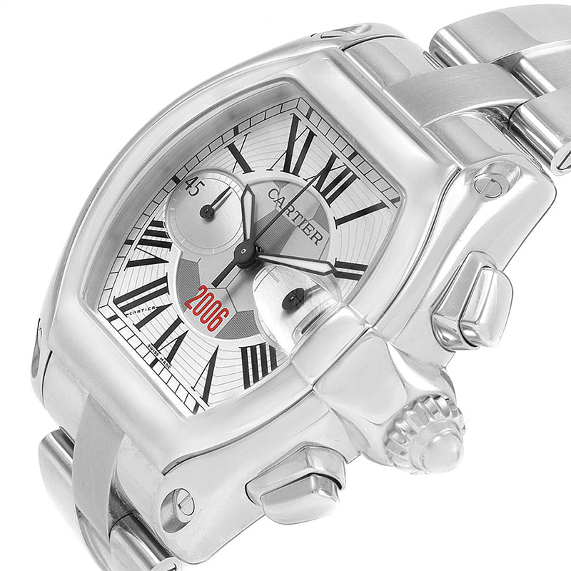 

Cartier Silver Stainless Steel Roadster FIFA World Cup Germany