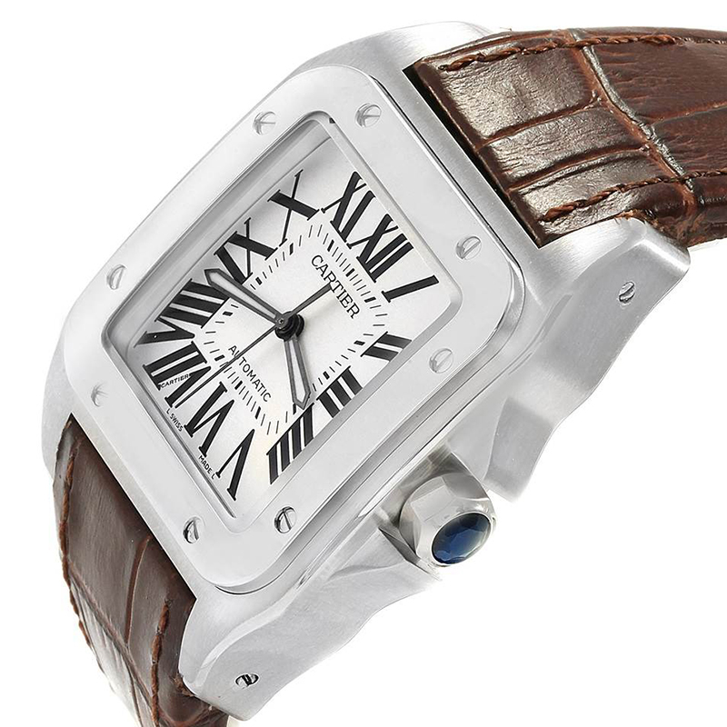 

Cartier Silver Stainless Steel Santos