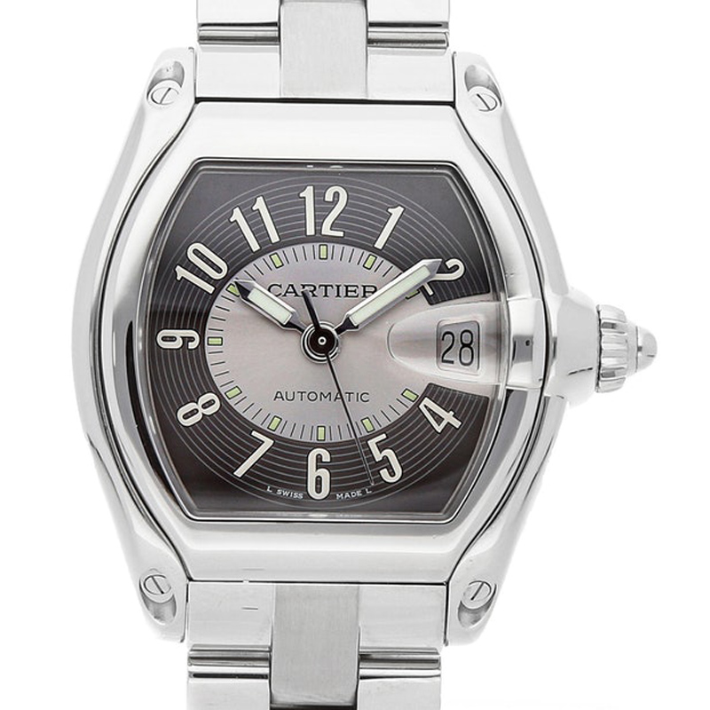 

Cartier Grey Stainless Steel Roadster W62001V3 Men's Wristwatch