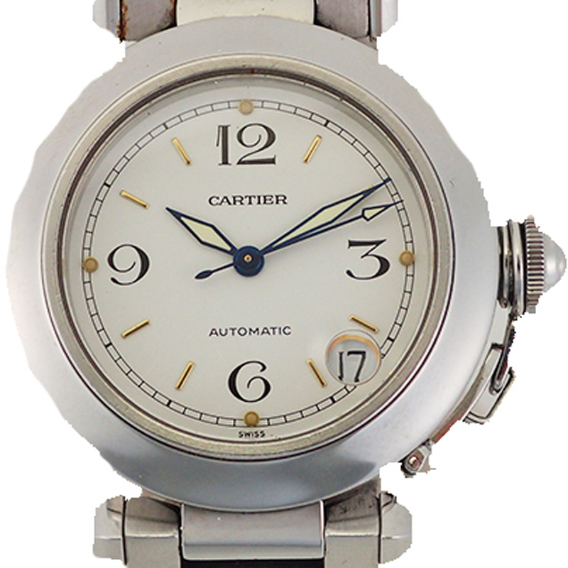 

Cartier White Stainless Steel Pasha Automatic
