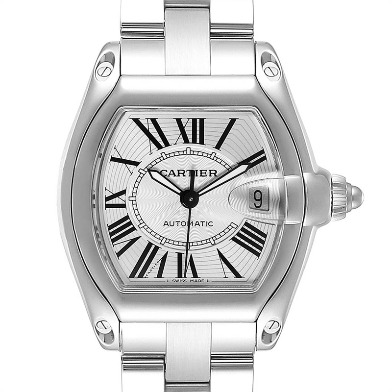 

Cartier Roadster Silver Stainless Steel Roadster W62025V3 Men's Wristwatch