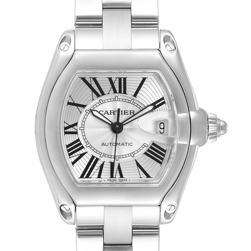 

Cartier Roadster Silver Stainless Steel Roadster W62025V3 Men's Wristwatch