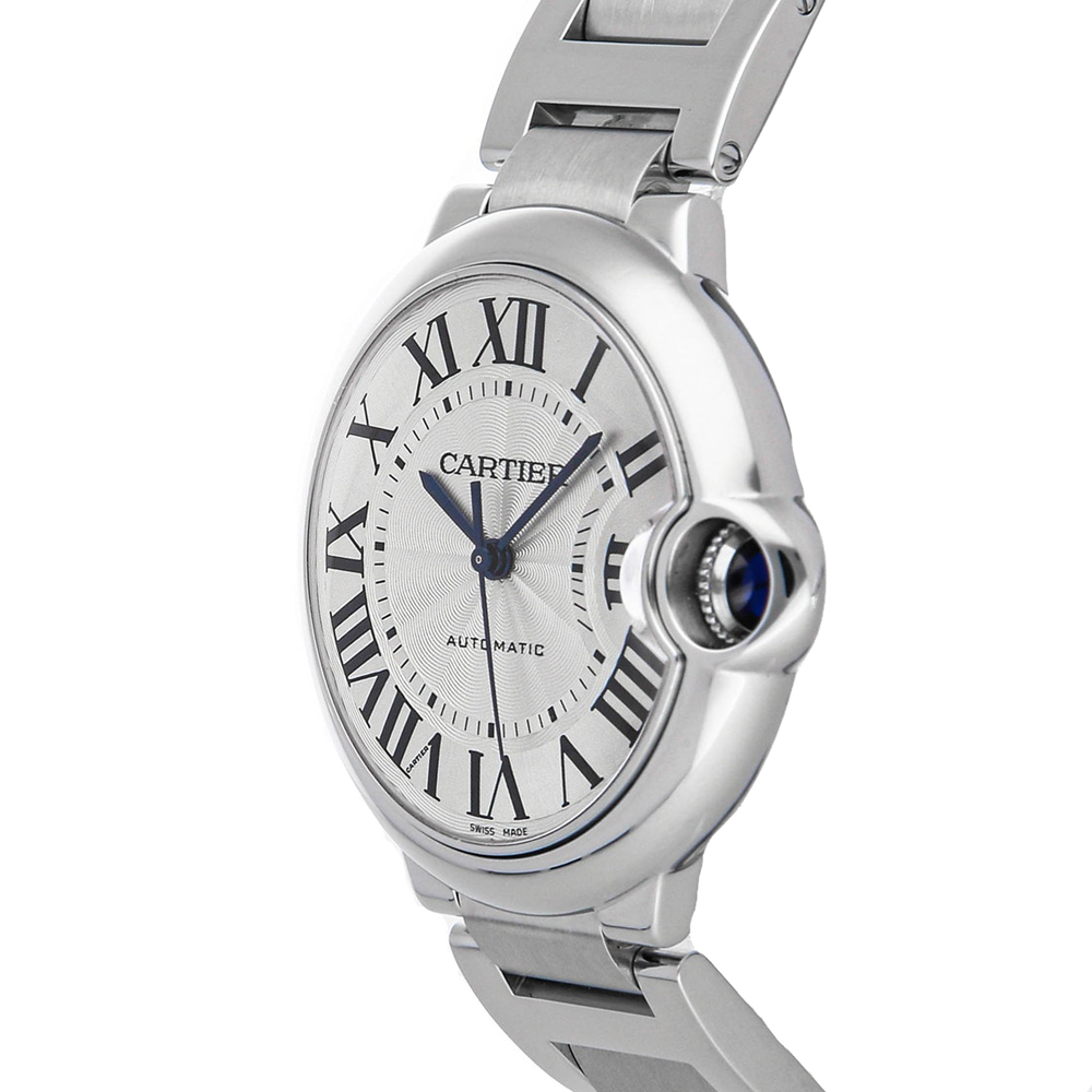 

Cartier Silver Stainless Steel Ballon Bleu De Cartier W6920046 Men's Wristwatch