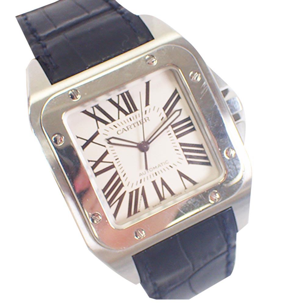 

Cartier White Stainless Steel Santos