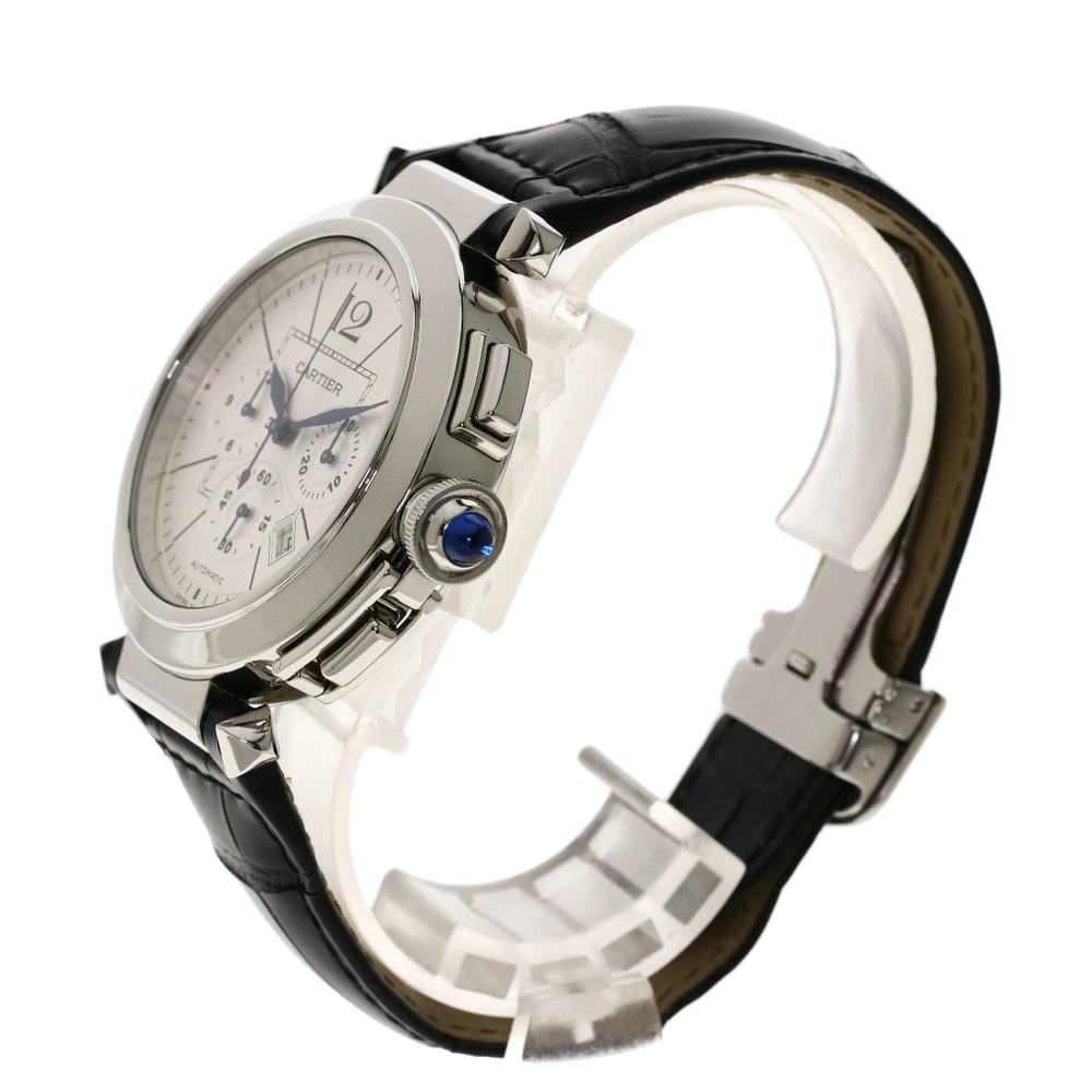 

Cartier Silver Stainless Steel Pasha W3108555 Men's Wristwatch