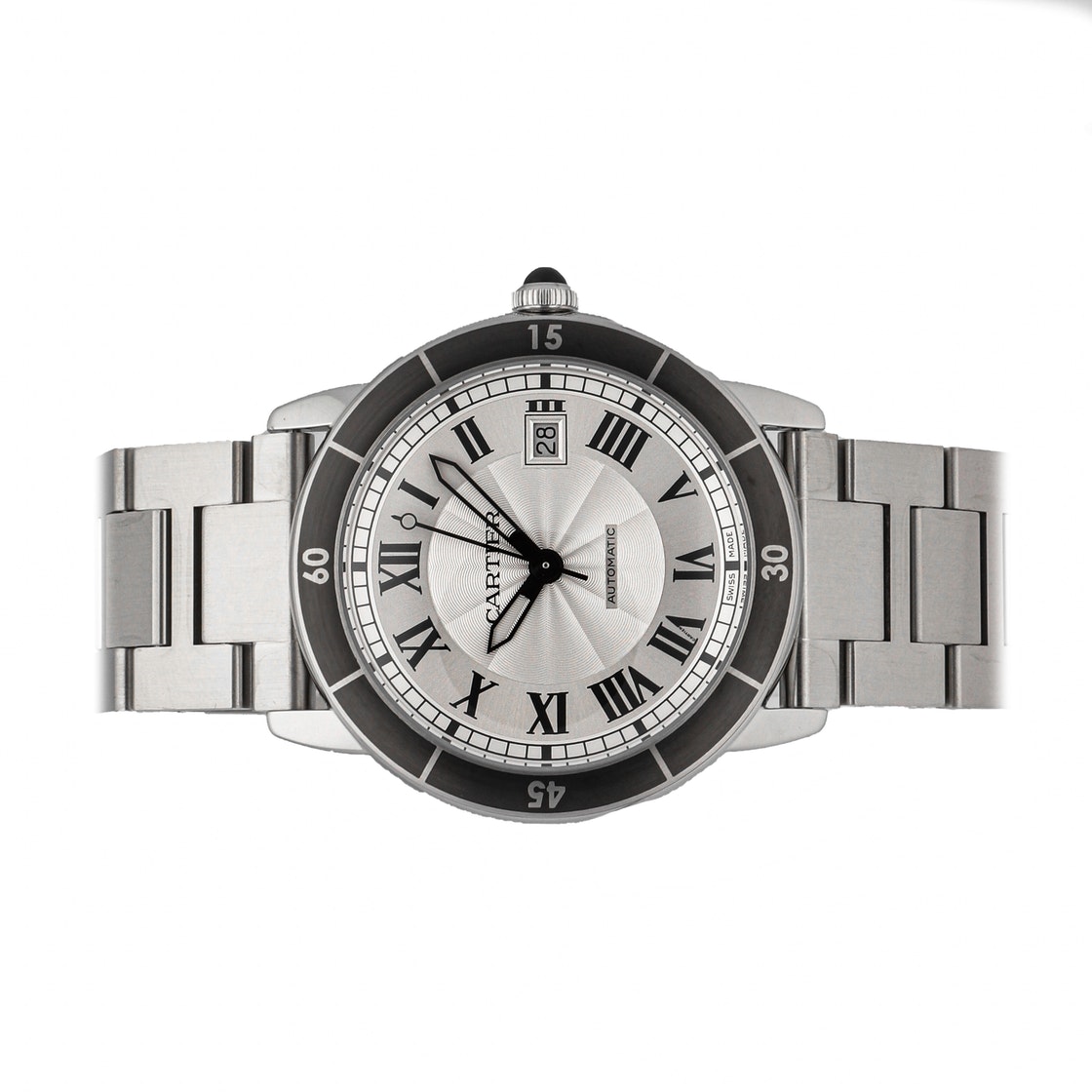 

Cartier Silver Stainless Steel Ronde Croisiere WSRN0010 Men's Wristwatch