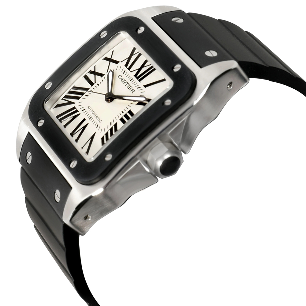 

Cartier White Stainless Steel Santos