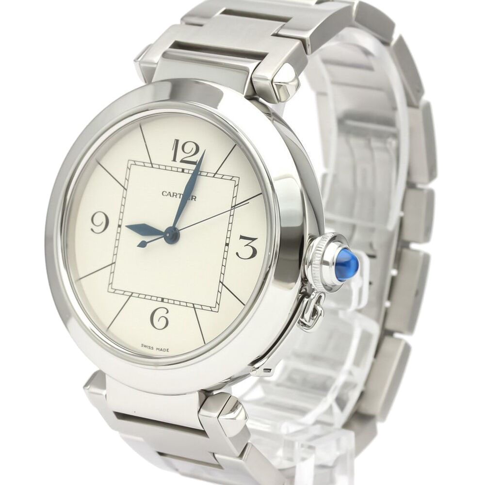

Cartier Silver Stainless Steel Pasha Automatic W31072M7 Men's Wristwatch