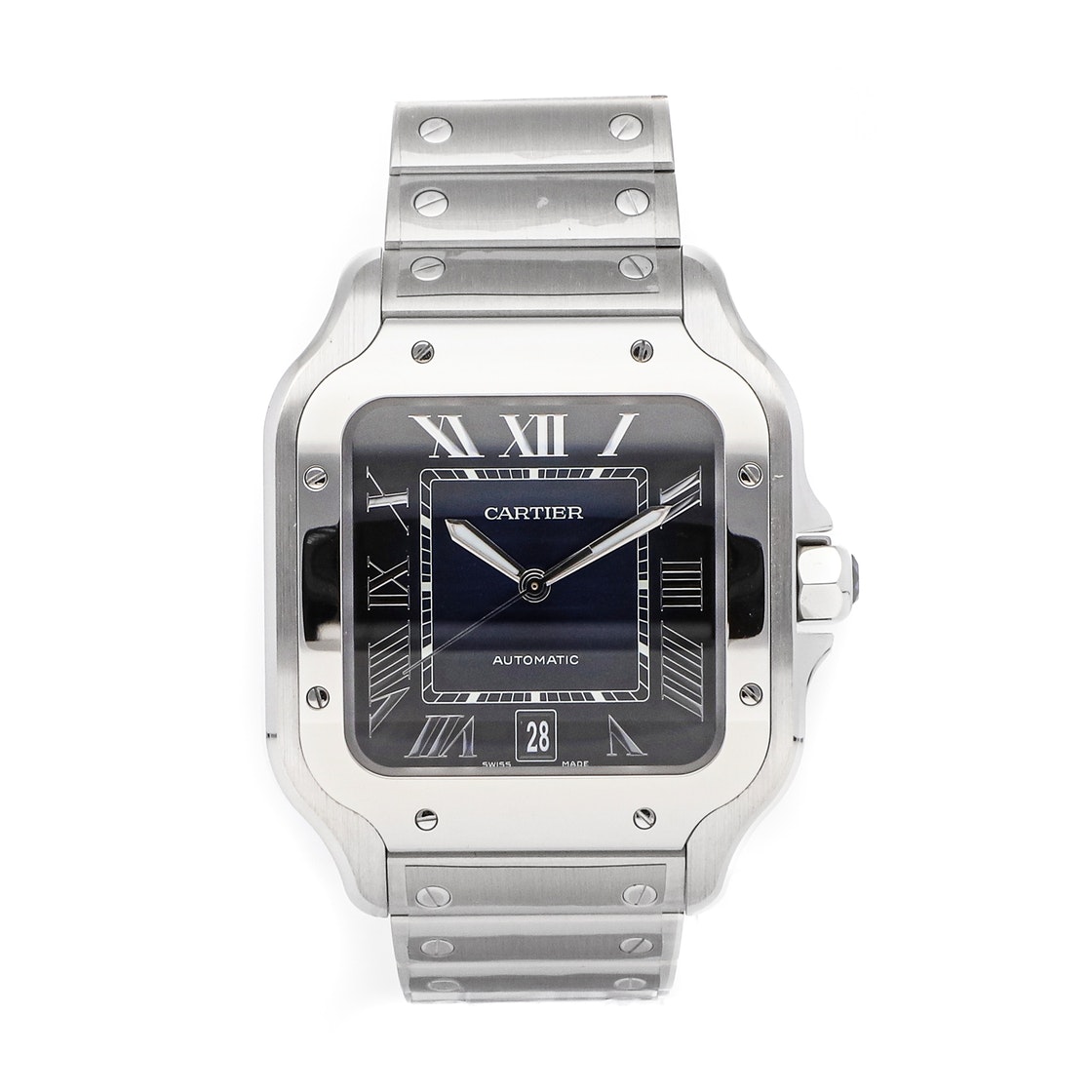 Pre-owned Cartier Wssa0030 Men's Wristwatch 39.8 X 47.5 Mm In Blue