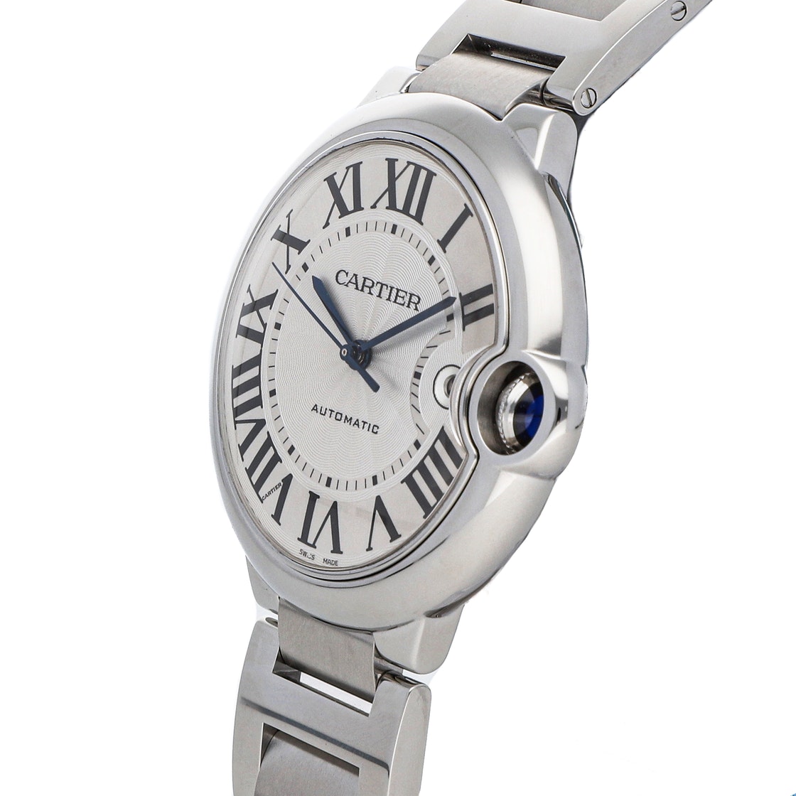 

Cartier Silver Stainless Steel Ballon Bleu de Cartier W69012Z4 Men's Wristwatch 42 MM