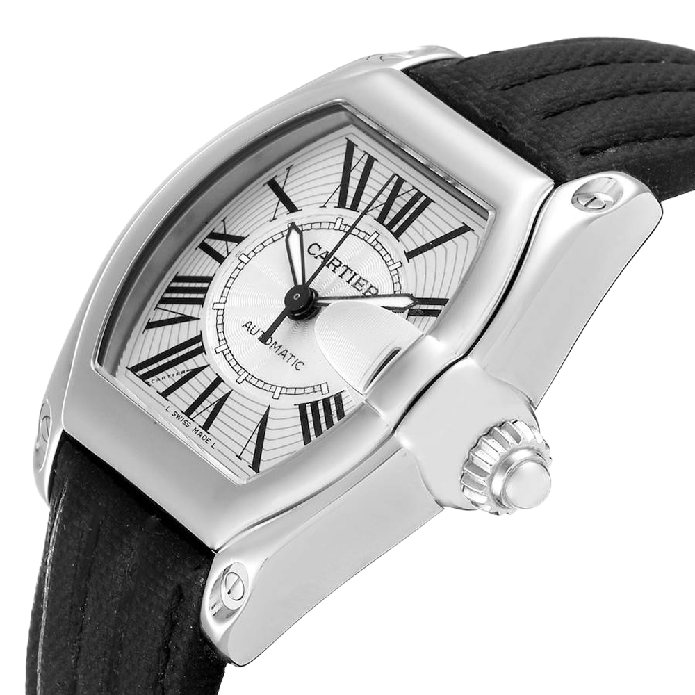 

Cartier Silver Stainless Steel Roadster W62025V3 Men's Wristwatch