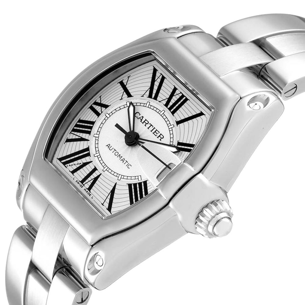 

Cartier Silver Stainless Steel Roadster W62025V3 Men's Wristwatch