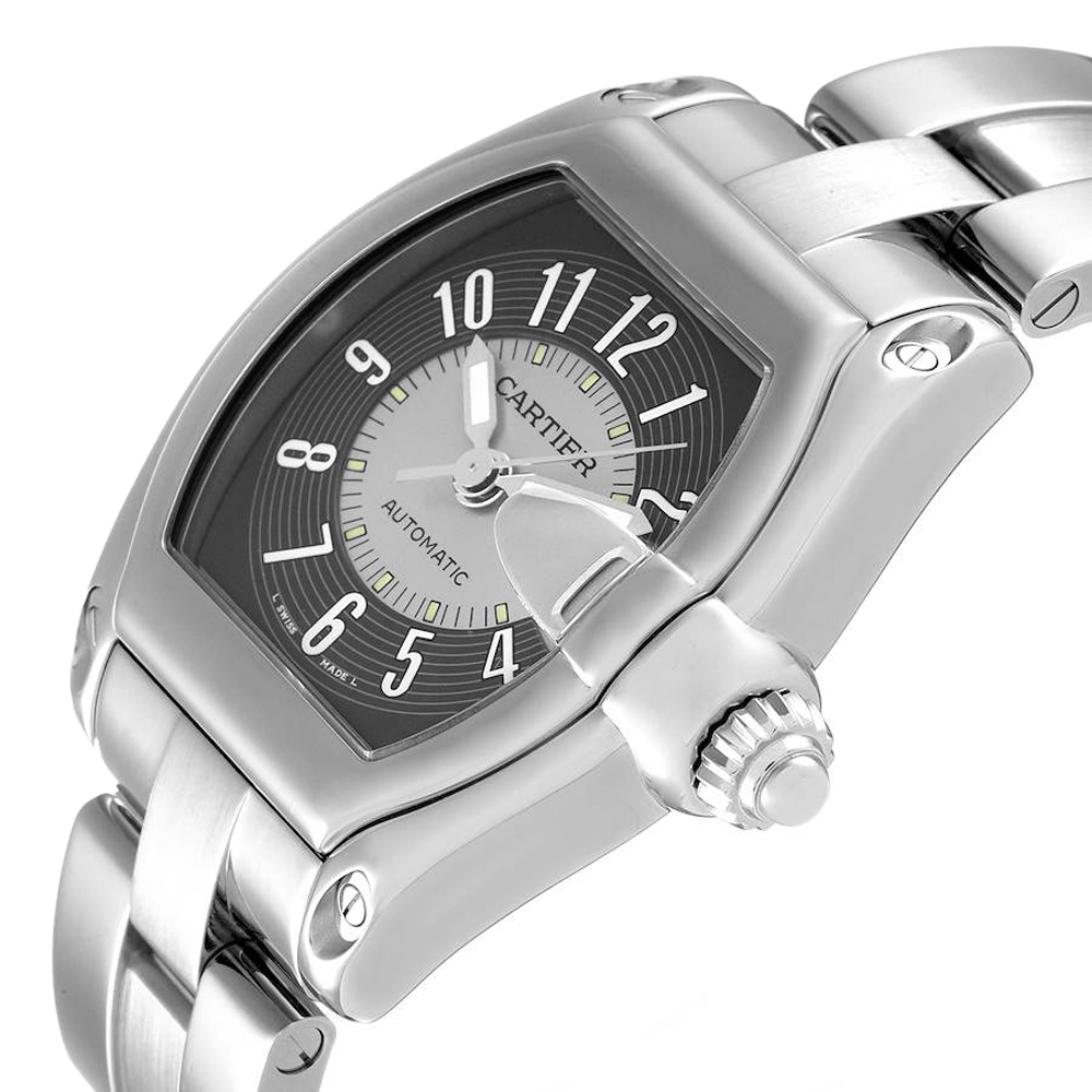 

Cartier Grey Stainless Steel Roadster W62001V3 Men's Wristwatch