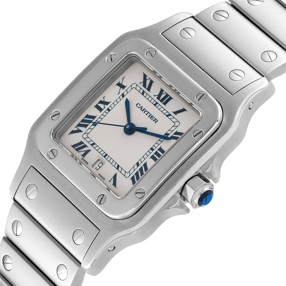 

Cartier Silver Stainless Steel Santos Galbee W20060D6 Men's Wristwatch 29 MM