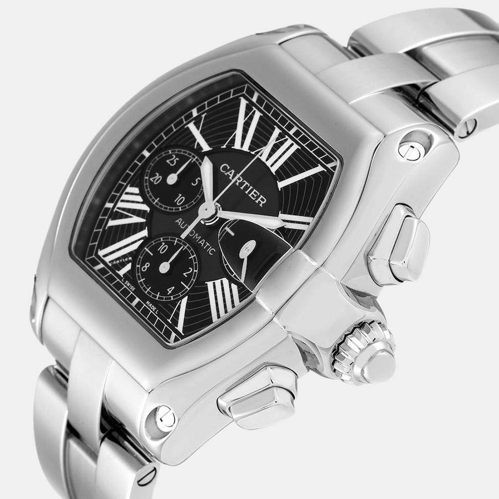 

Cartier Silver Stainless Steel Roadster XL Chronograph W62020X6 Men's Wristwatch 43 mm