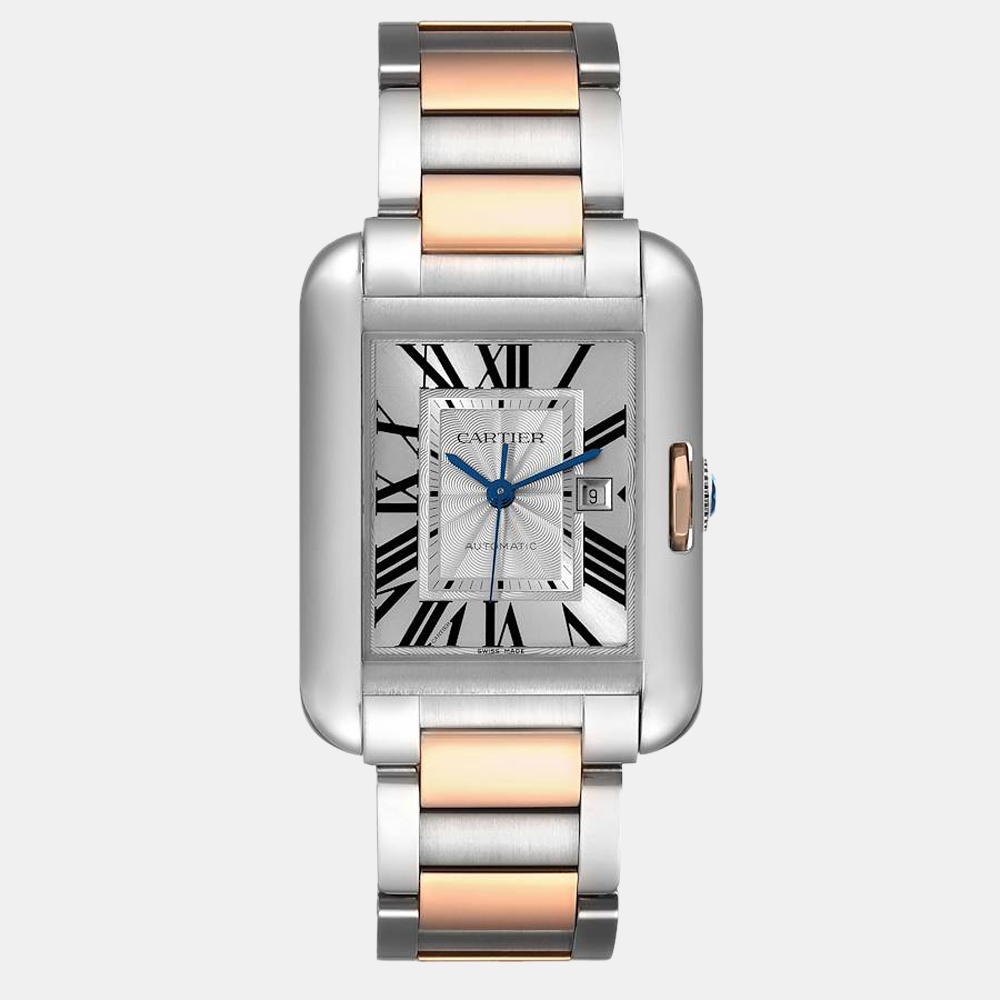 Cartier, Tank Anglaise, Steel and Rose Gold