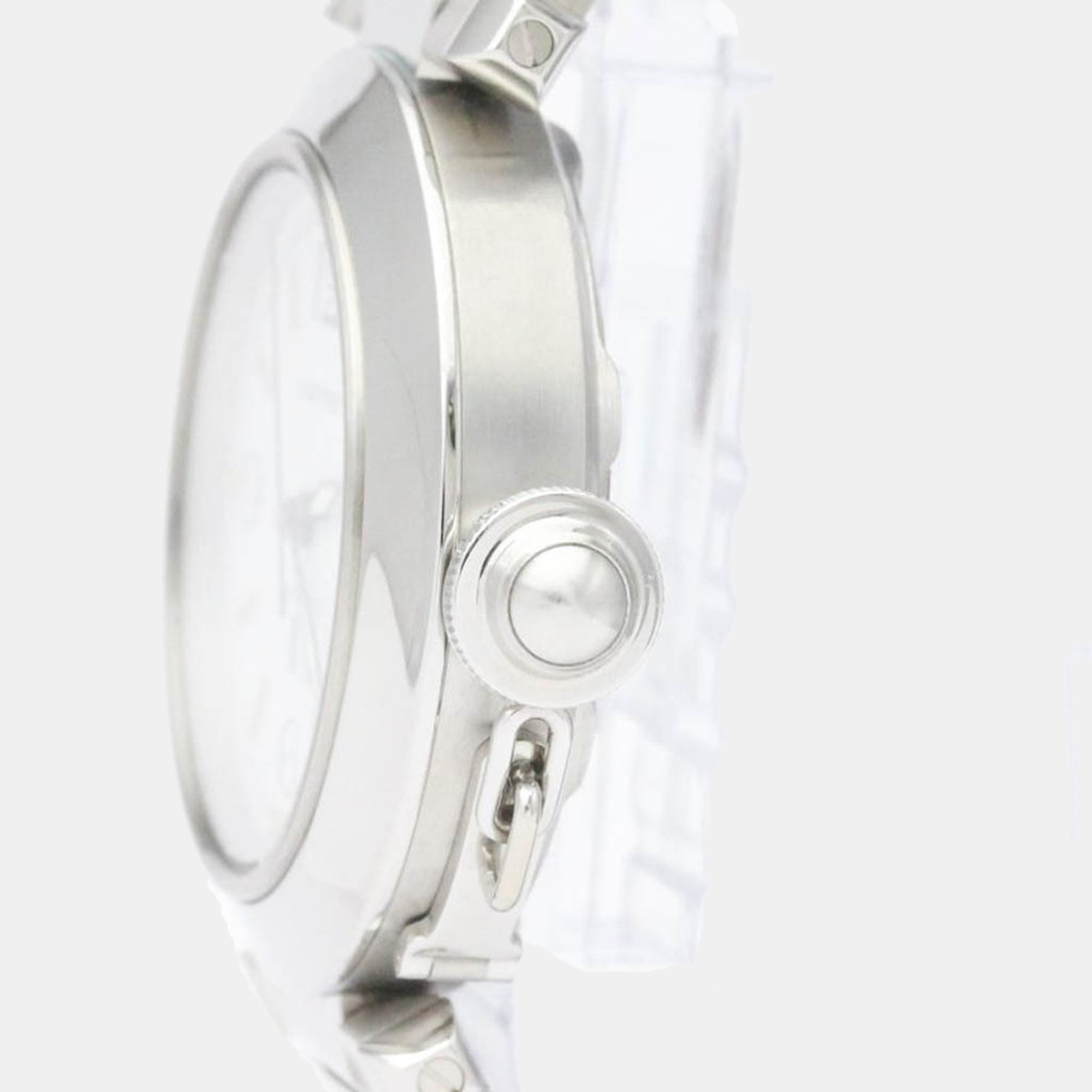 

Cartier White Stainless Steel Pasha C de Cartier W31044M7 Automatic Men's Wristwatch 35 mm