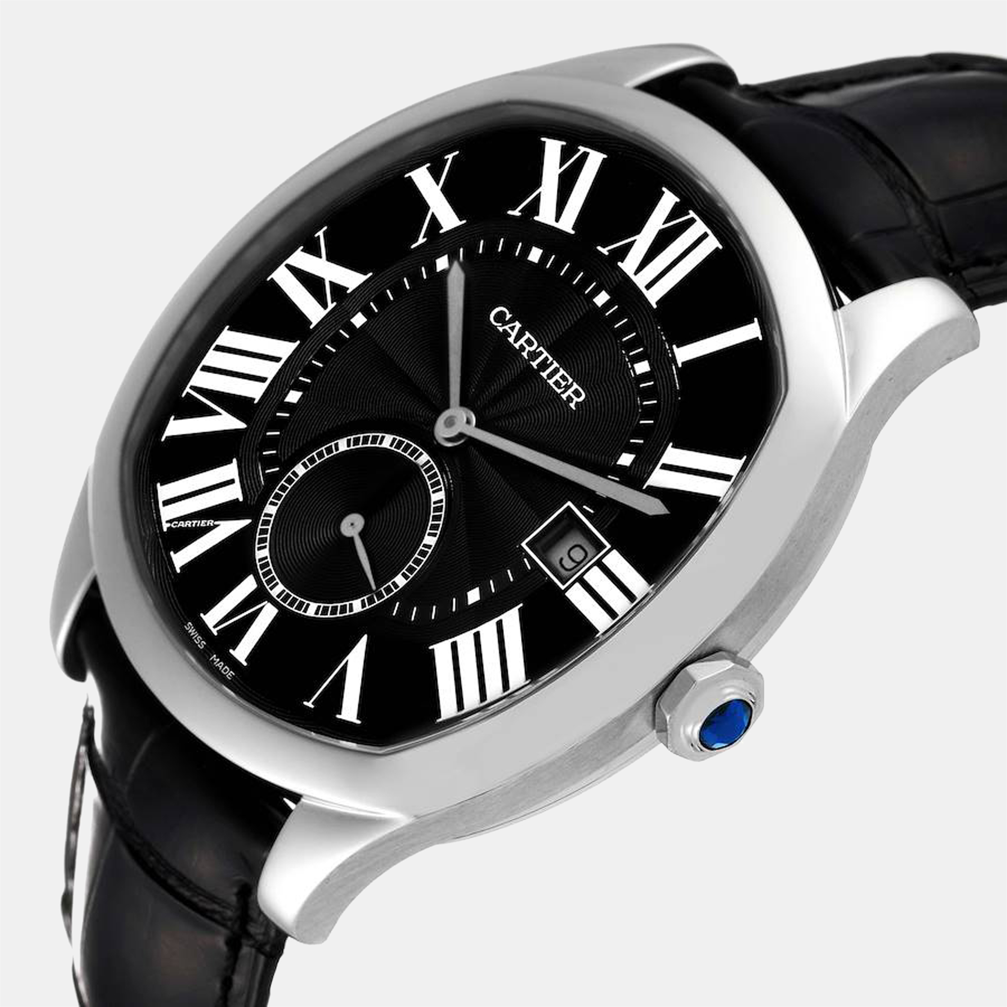 

Cartier Black Stainless Steel Drive de Cartier WSNM0009 Men's Wristwatch 40 mm