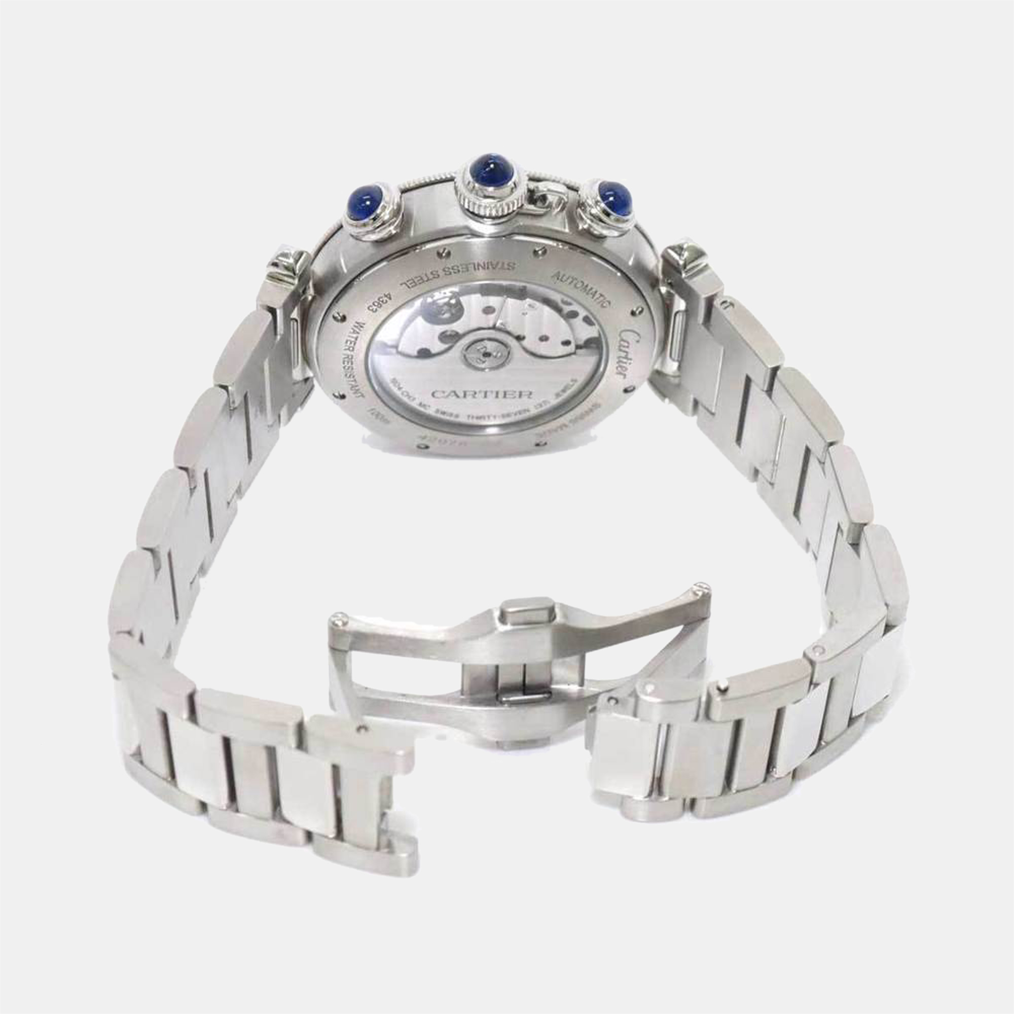 

Cartier Silver Stainless Steel Pasha de Cartier WSPA0018 Automatic Men's Wristwatch 41 mm