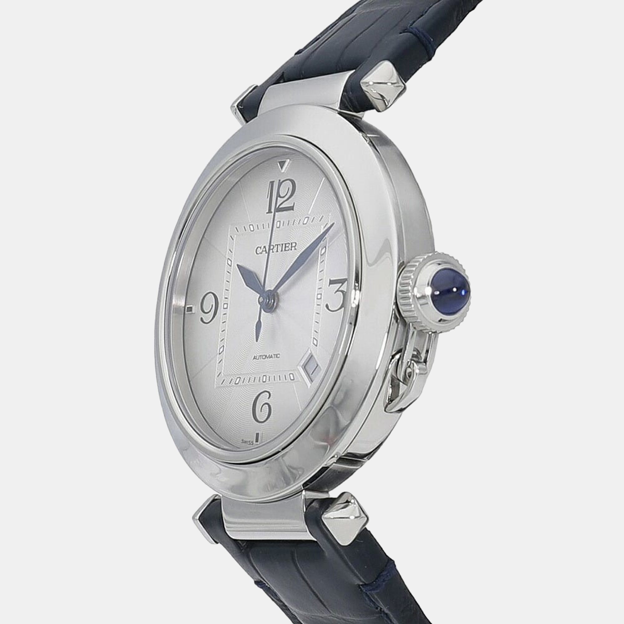

Cartier Silver Stainless Steel Pasha de Cartier WSPA0010 Automatic Men's Wristwatch 41 mm