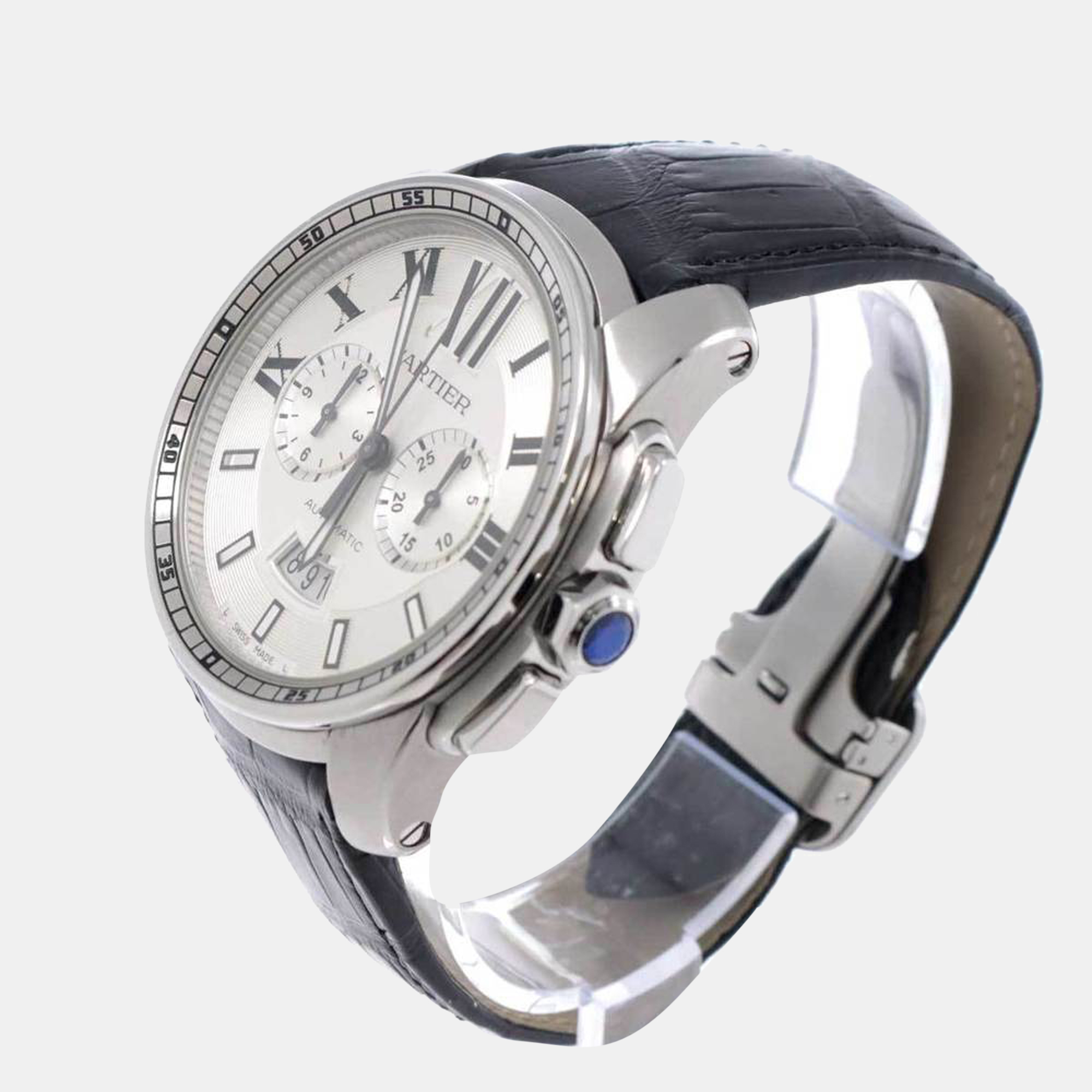 

Cartier Silver Stainless Steel Calibre W7100046 Men's Wristwatch 42 mm