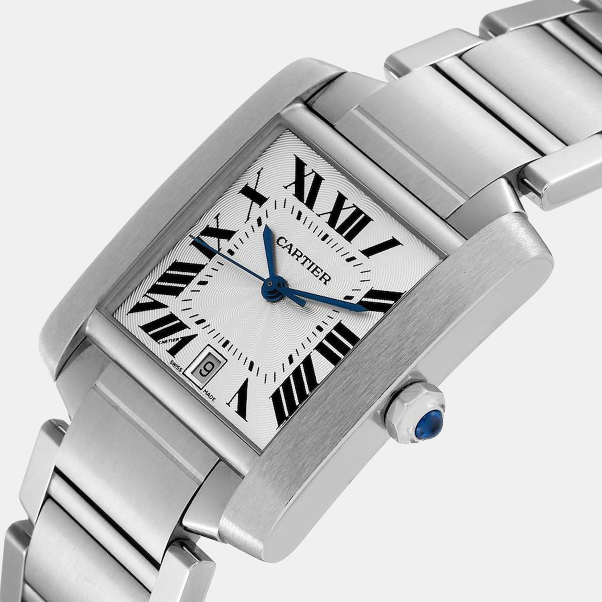 

Cartier Tank Francaise Large Automatic Steel Men's Watch W51002Q3 28 x 32 mm, Silver