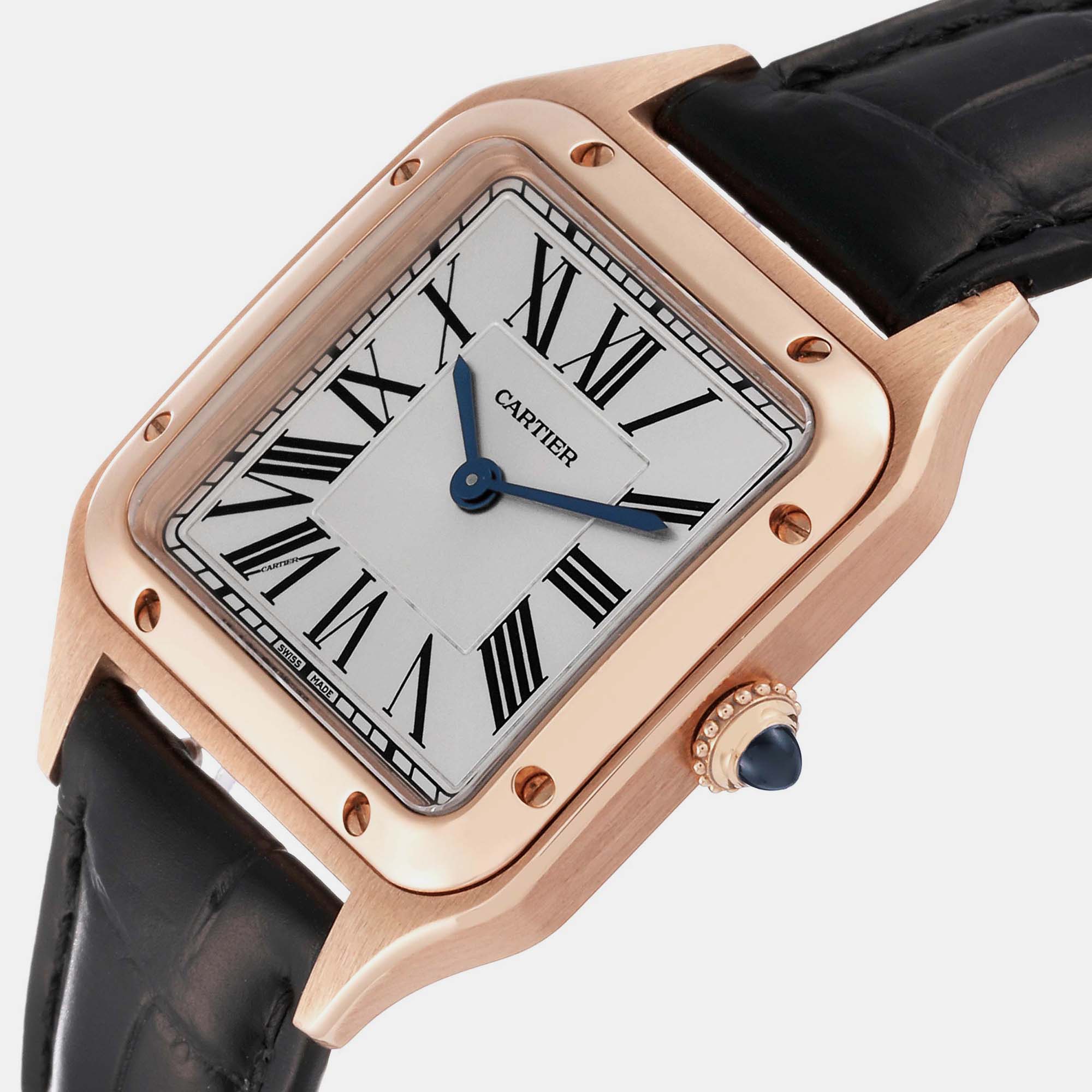 

Cartier Santos Dumont Small Rose Gold Men's Watch WGSA0022, Silver