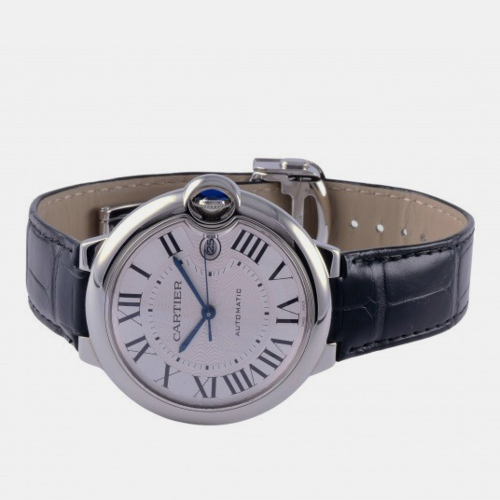 

Cartier Silver Stainless Steel Ballon Bleu WSBB0039 Automatic Men's Wristwatch 40 mm