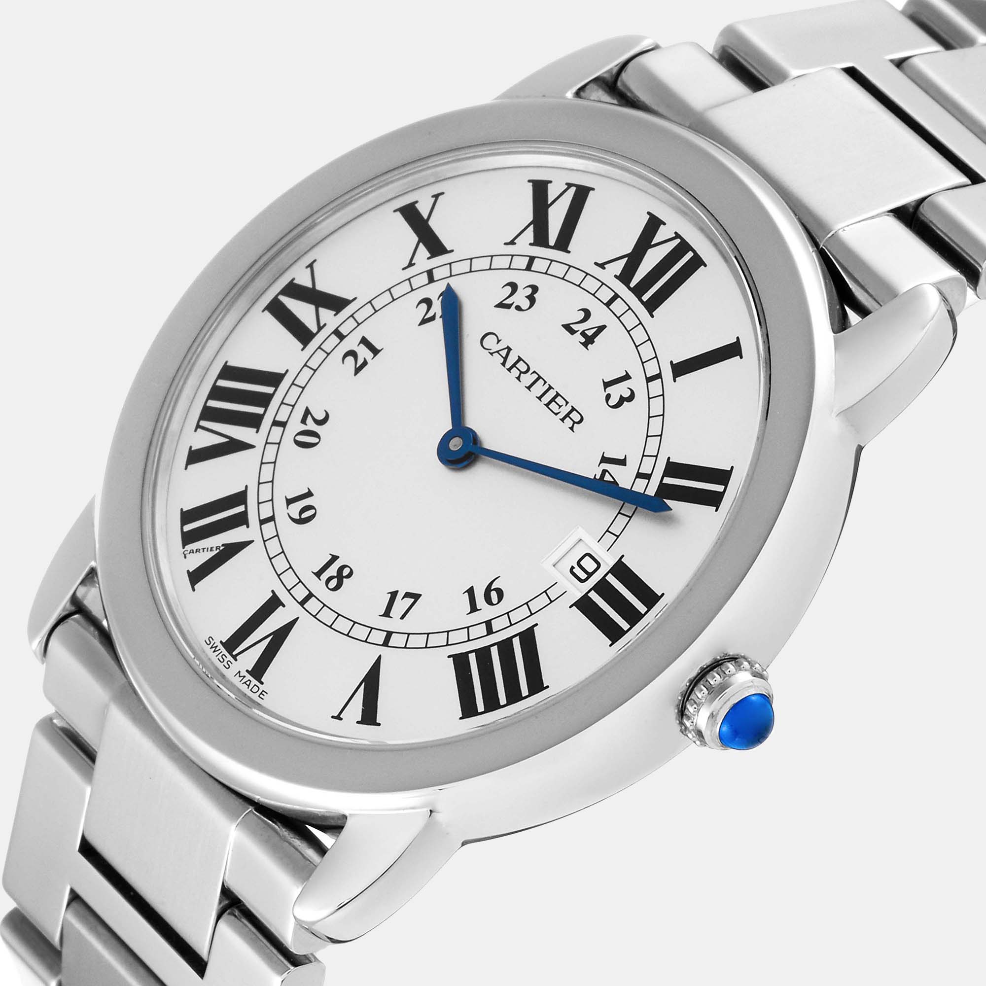 

Cartier Ronde Solo Large Steel Men's Watch W6701005 36 mm, Silver