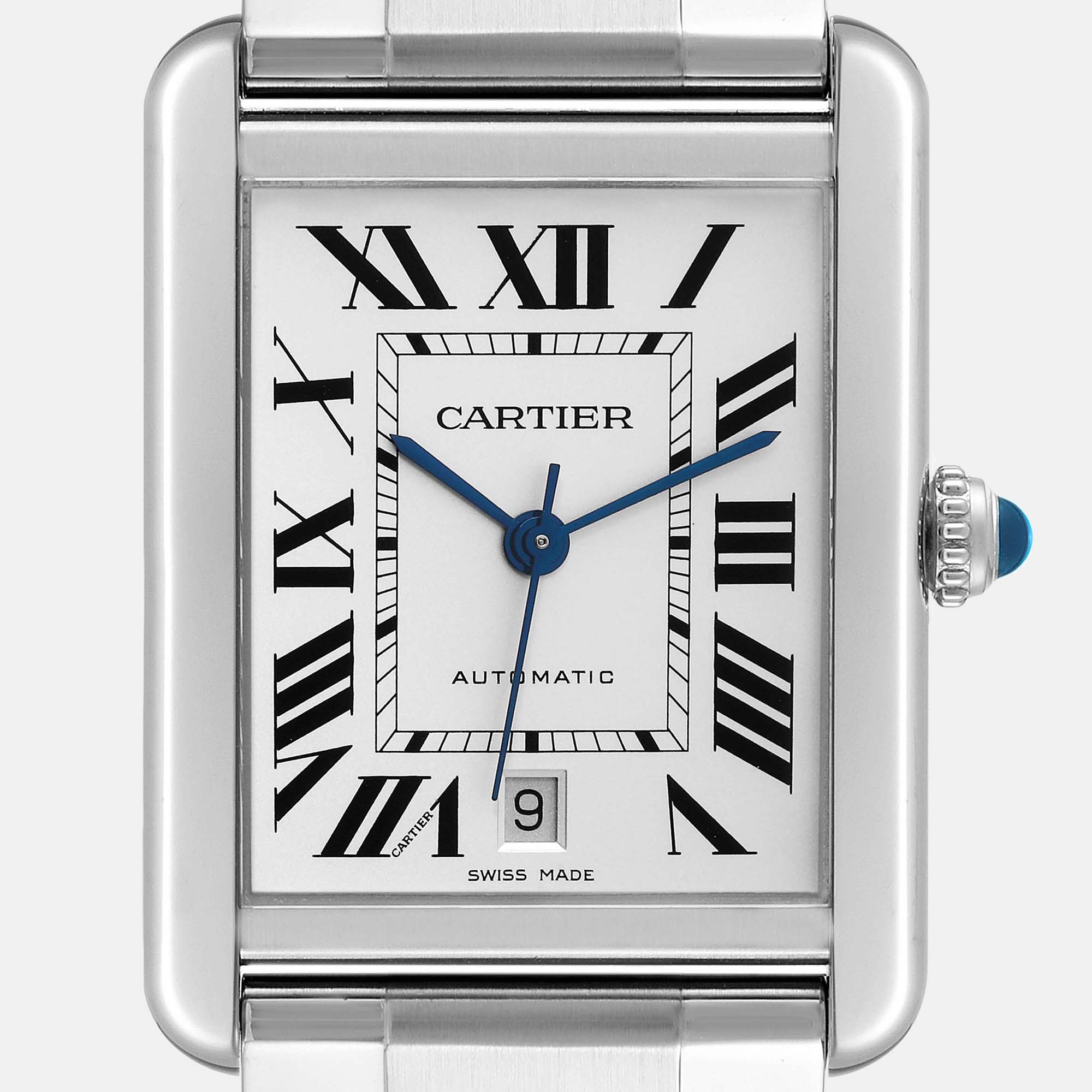 

Cartier Tank Solo XL Silver Dial Automatic Steel Mens Watch W5200028 31.0 x 40.85 mm, White