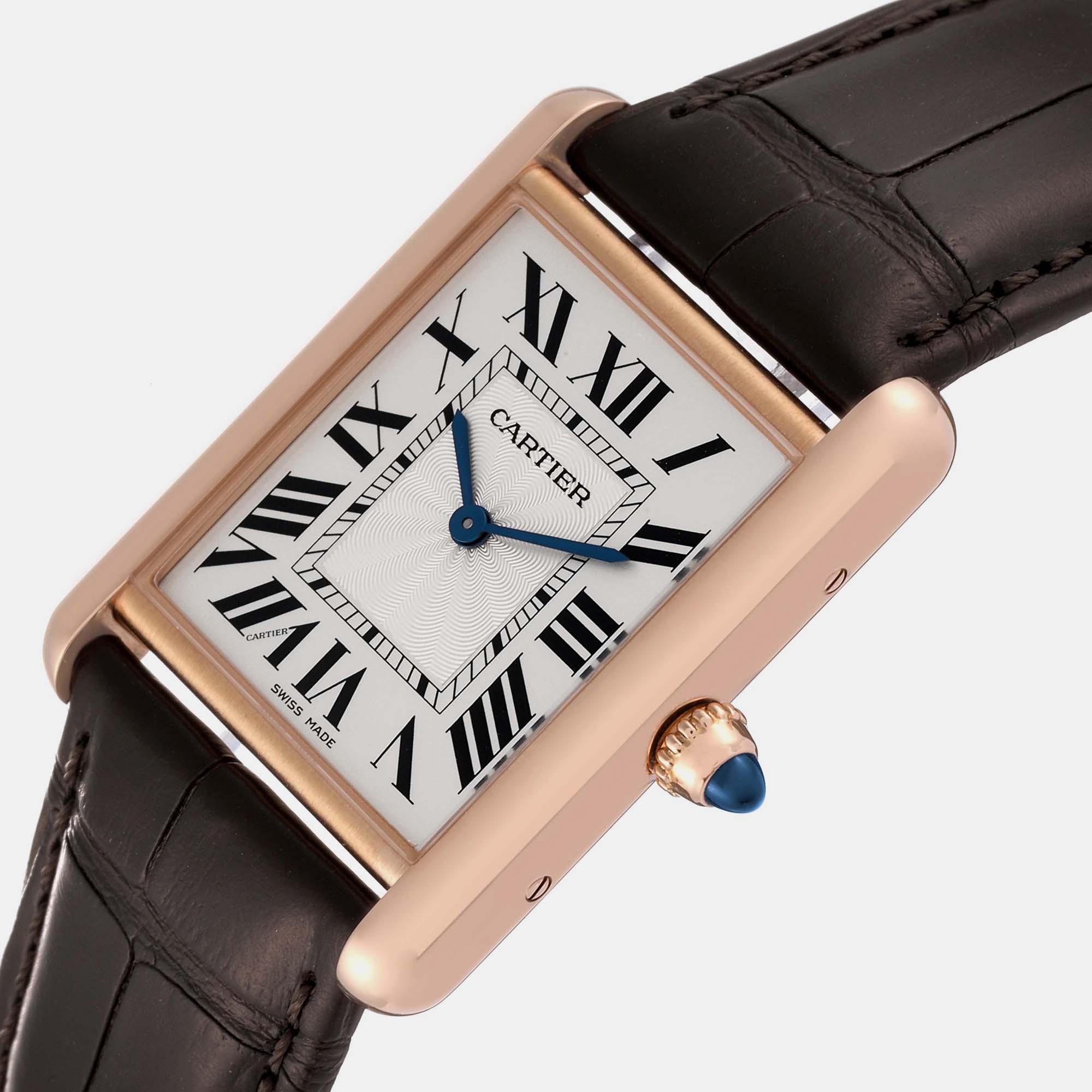 

Cartier Tank Louis Rose Gold Mechanical Mens Watch WGTA0011 Card