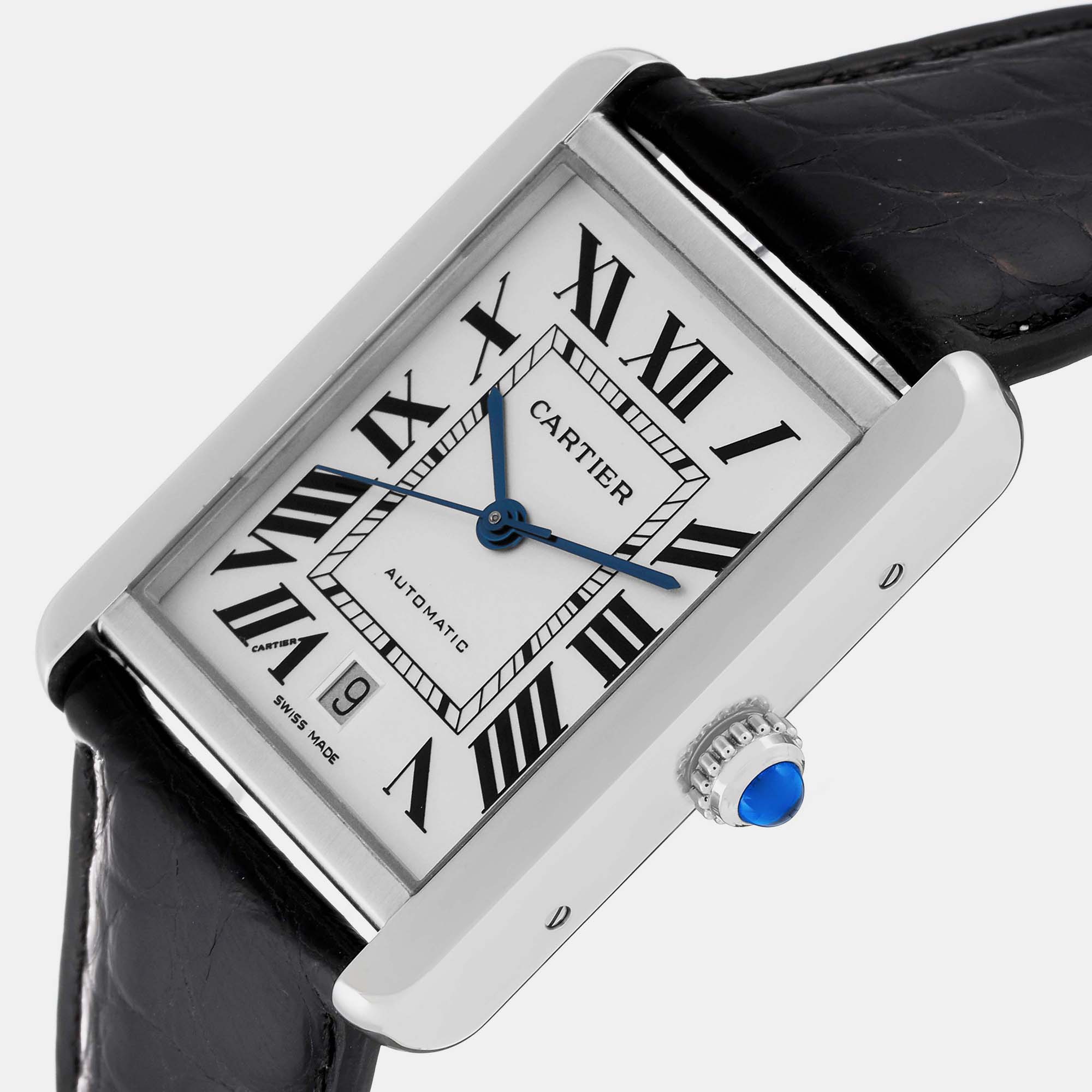 

Cartier Tank Solo XL Automatic Silver Dial Steel Mens Watch W5200027 31.0 x 40.85 mm