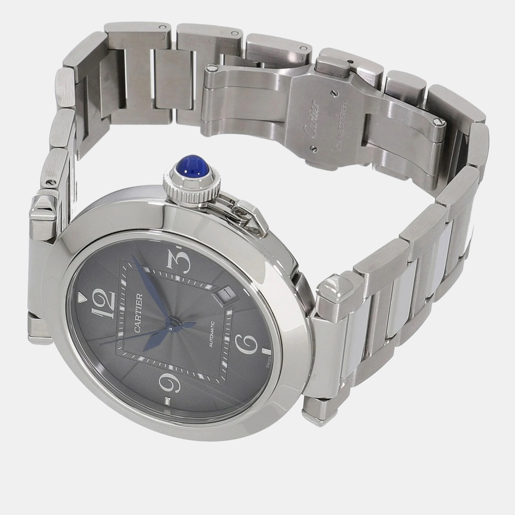 

Cartier Grey Stainless Steel Pasha de Cartier WSPA0026 Automatic Men's Wristwatch 41 mm