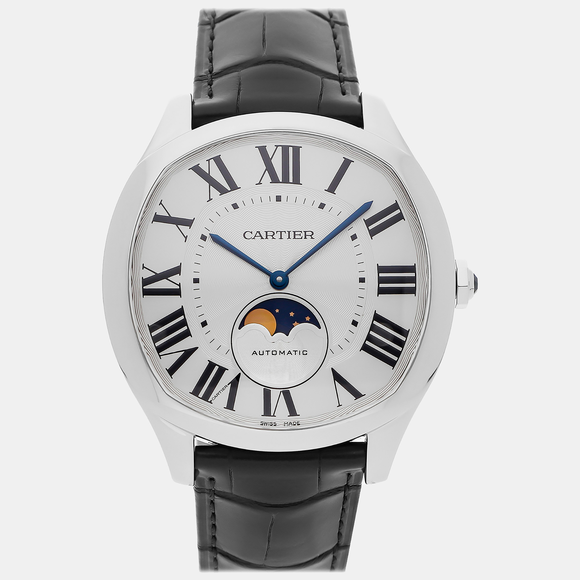 

Cartier Silver Stainless Steel Drive De Cartier WSNM0017 Men's Wristwatch 41 mm
