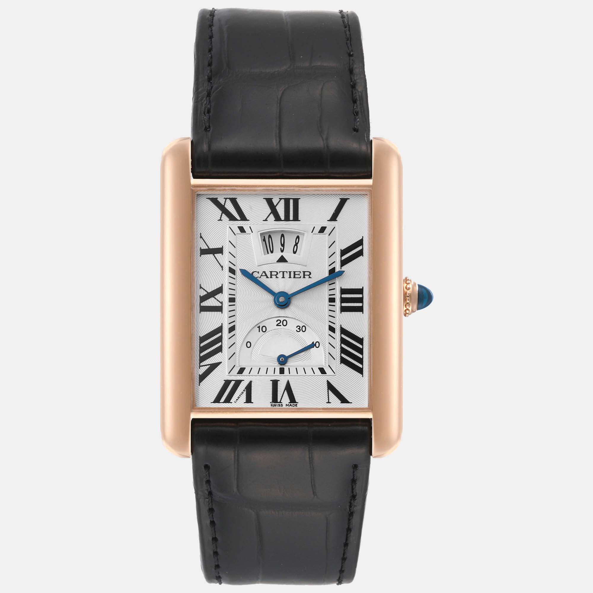 

Cartier Tank Louis XL Power Reserve Rose Gold Men's Watch W1560003 39 x 30 mm, Silver