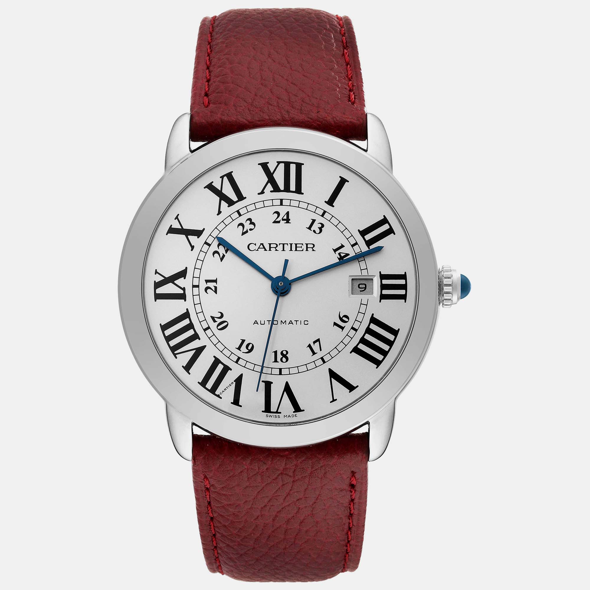 

Cartier Ronde Solo  Silver Dial Steel Men's Watch 42 mm