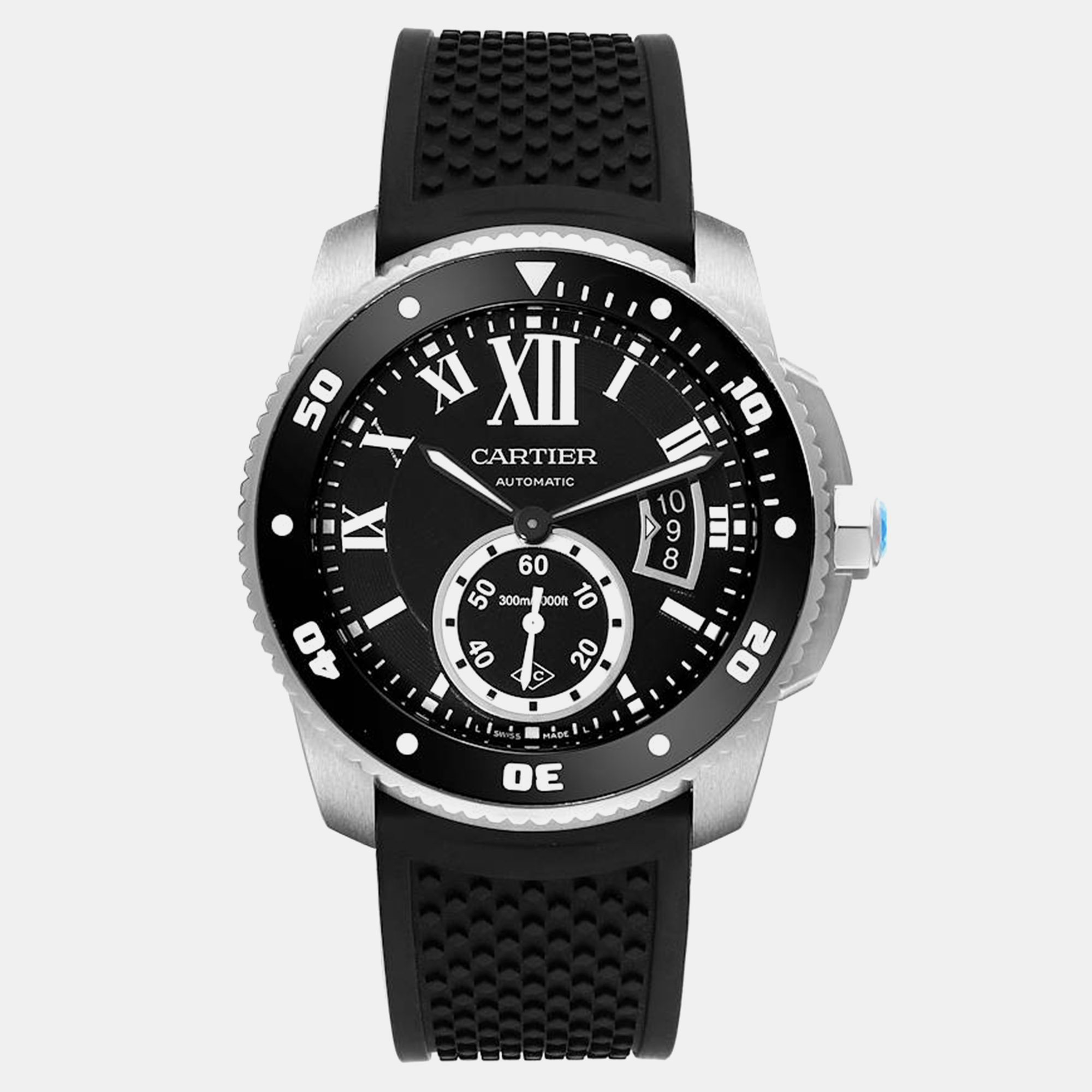 

Cartier Calibre Black Dial Automatic Steel Men's Watch
