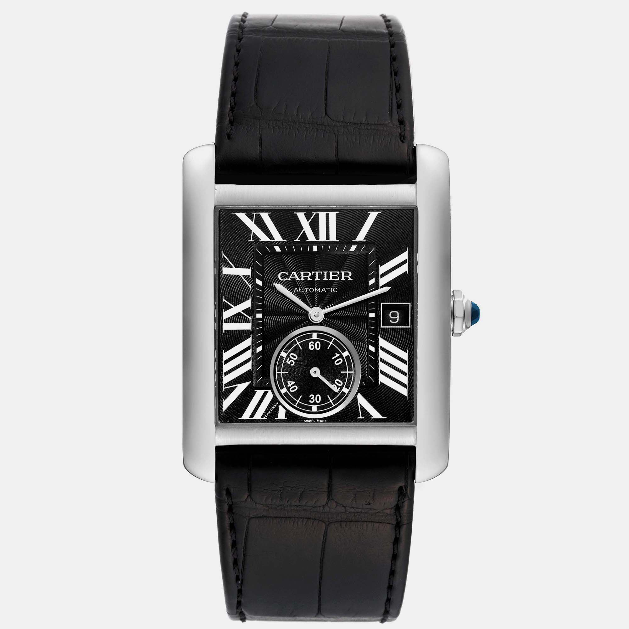 

Cartier Tank MC Black Dial Automatic Steel Men's Watch 34.3 mm