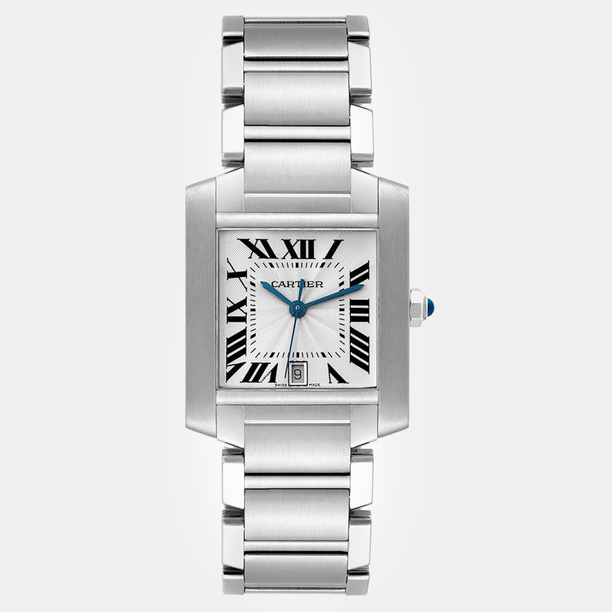 

Cartier Tank Francaise Large Automatic Steel Men's Watch, Silver
