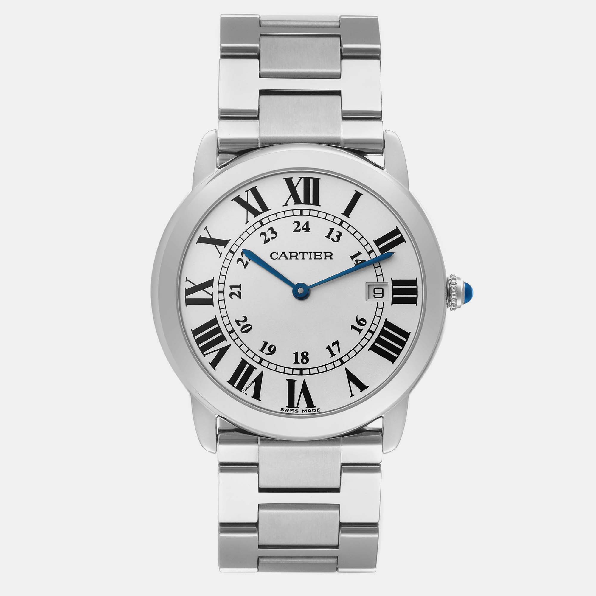 

Cartier Ronde Solo Large Steel Men's Watch 36 mm, Silver