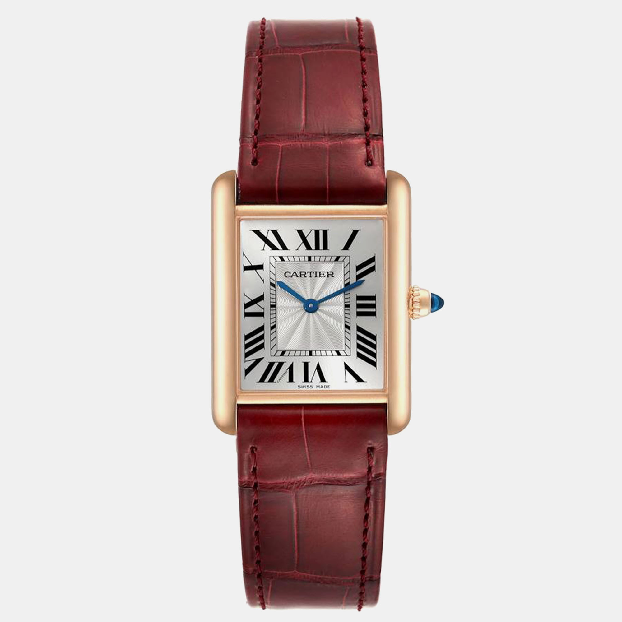 

Cartier Tank Louis Rose Gold Mechanical Men's Watch WGTA0011, Silver