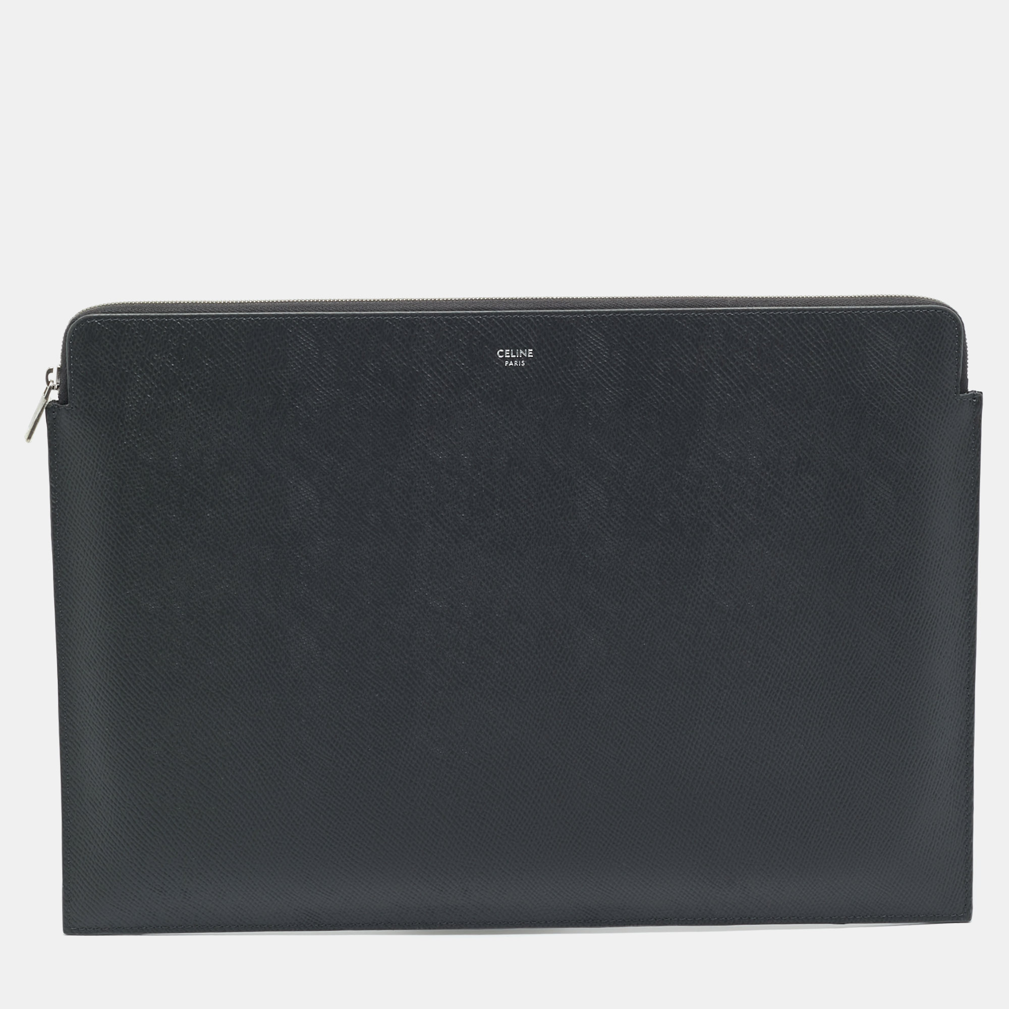 

Celine Dark Grey Leather Document Holder