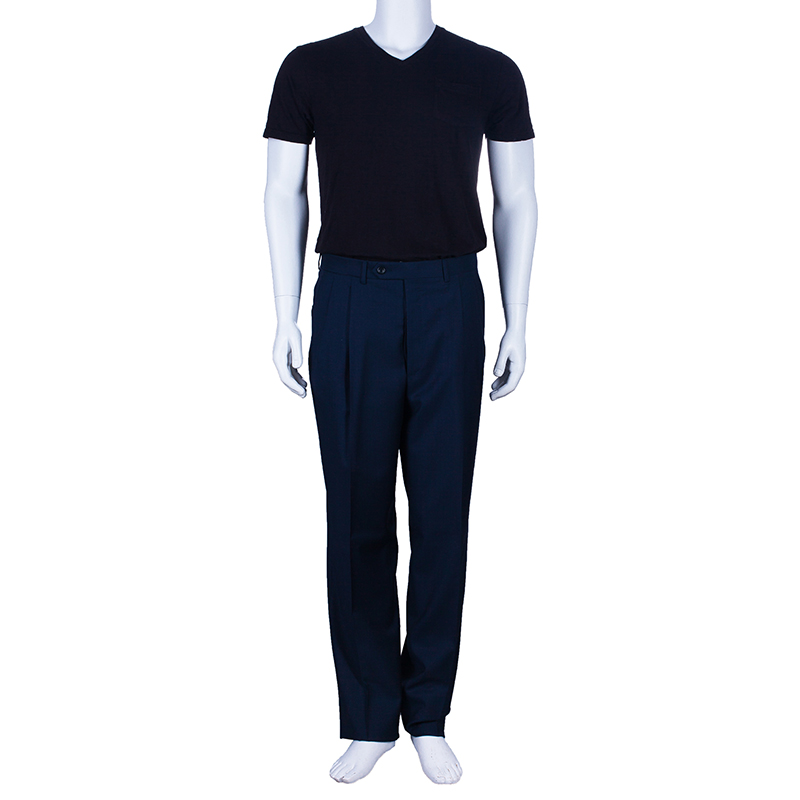 

Celine Men's Blue Wool Trouser