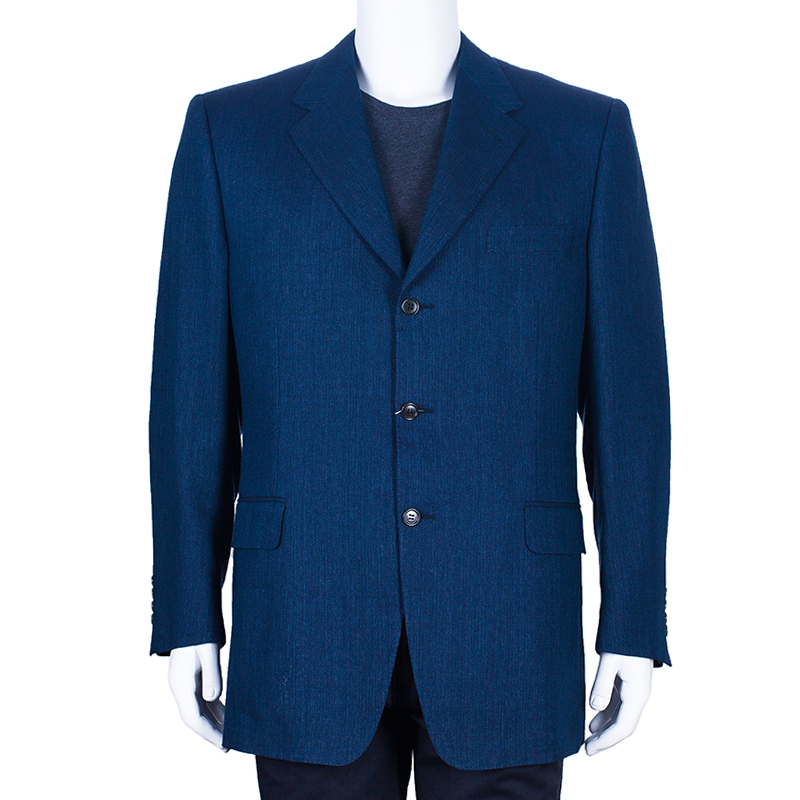 

Celine Men's Blue Linen Blazer