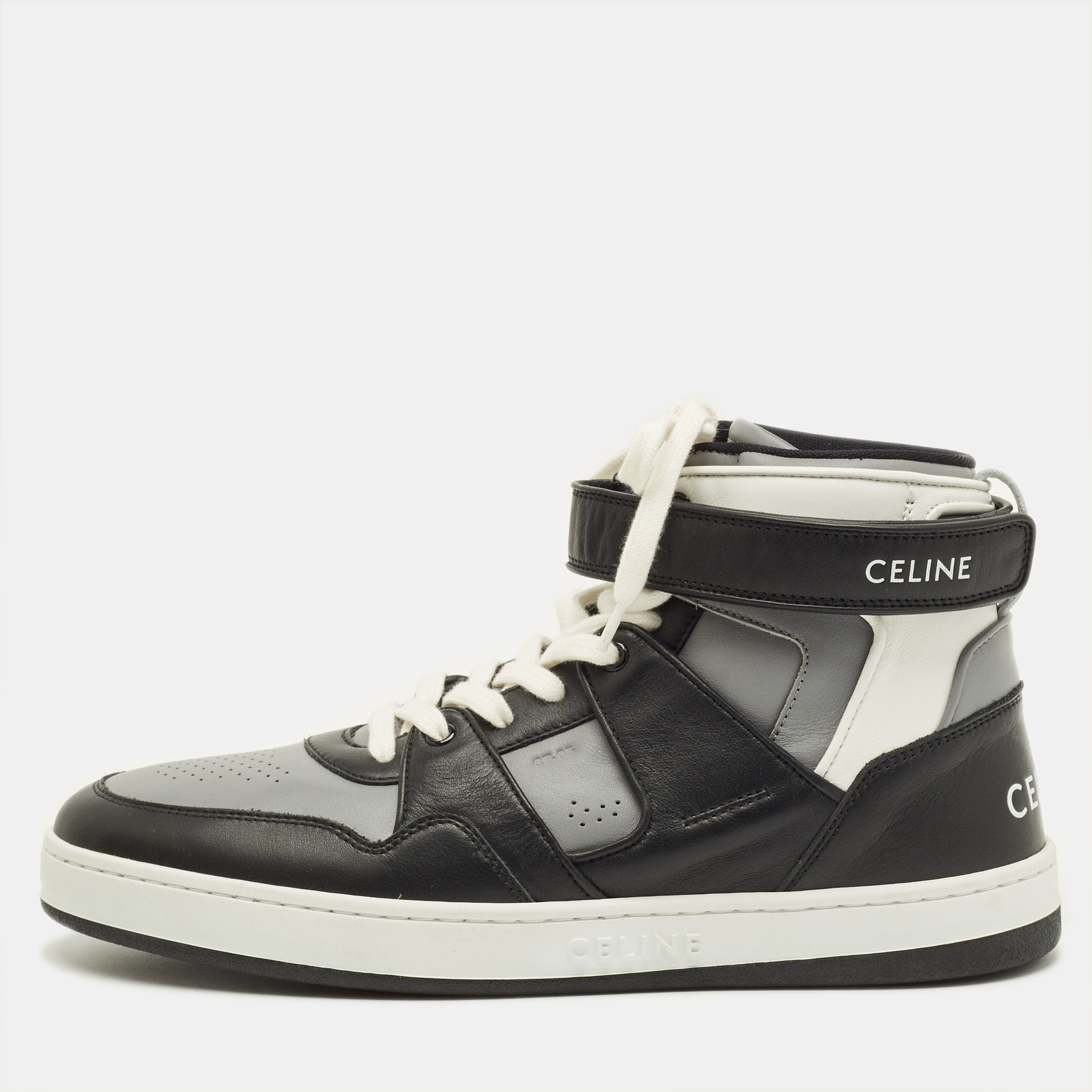

Celine Z trainer Size  Tricolor Leather High Top Sneakers, Black