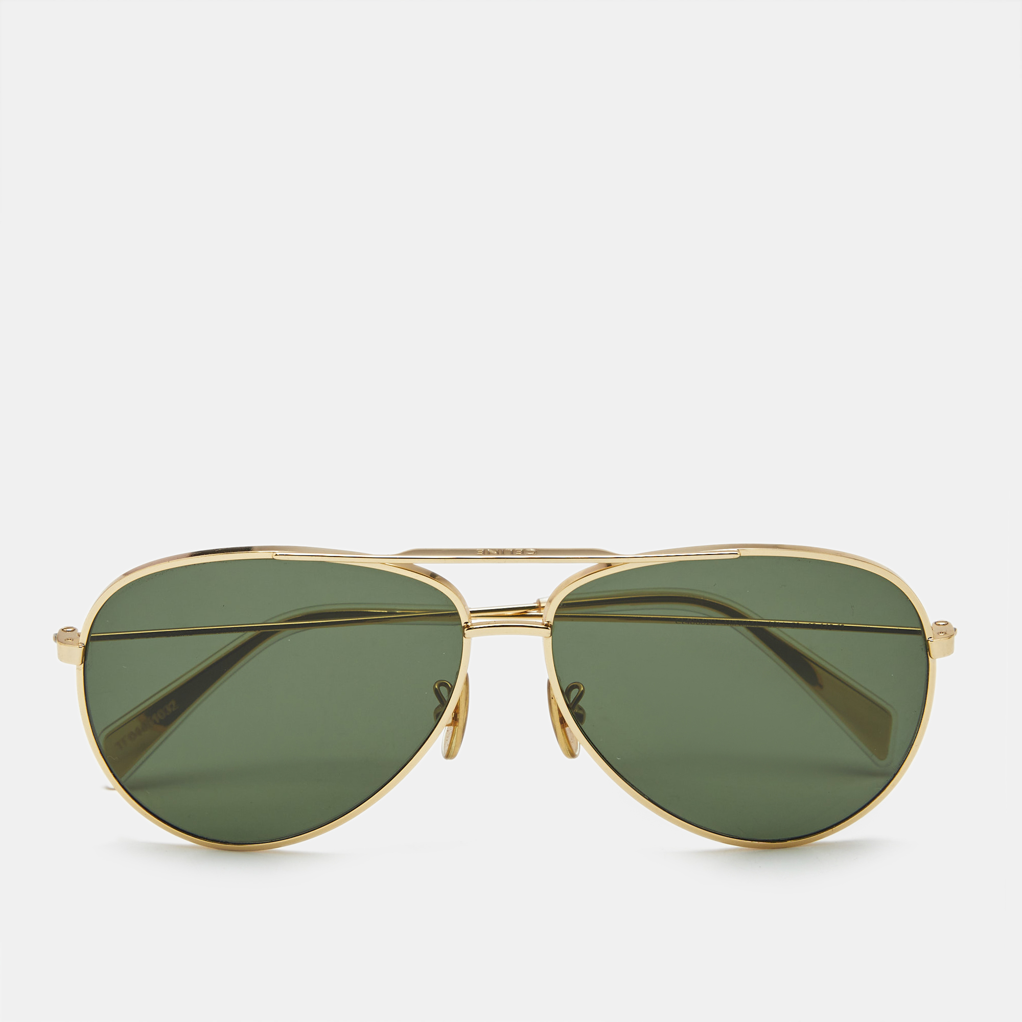 

Celine Green/Gold Tone CL40062U Aviator Sunglasses