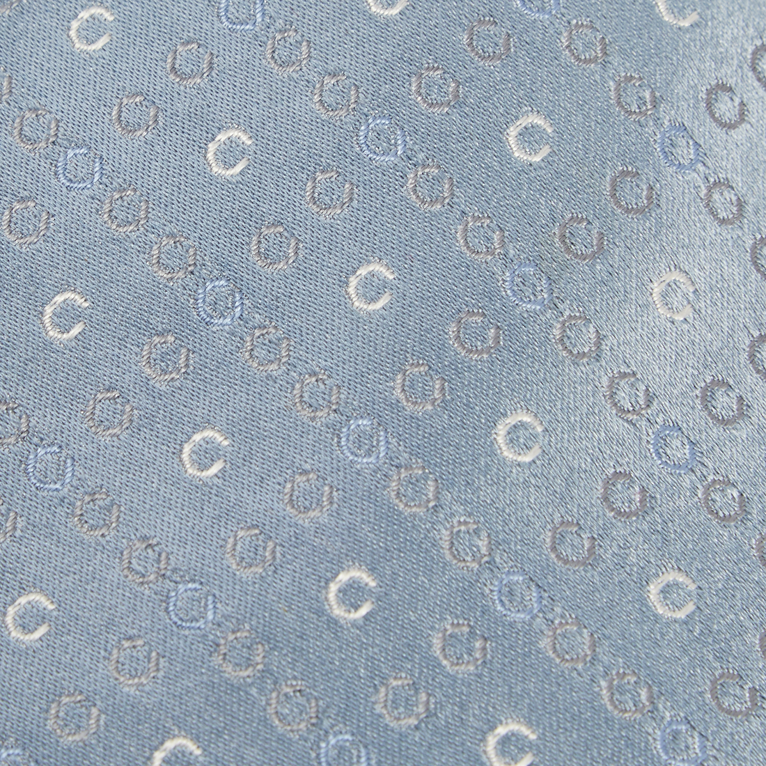 

Celine Vintage Blue Patterned Silk Jacquard Tie