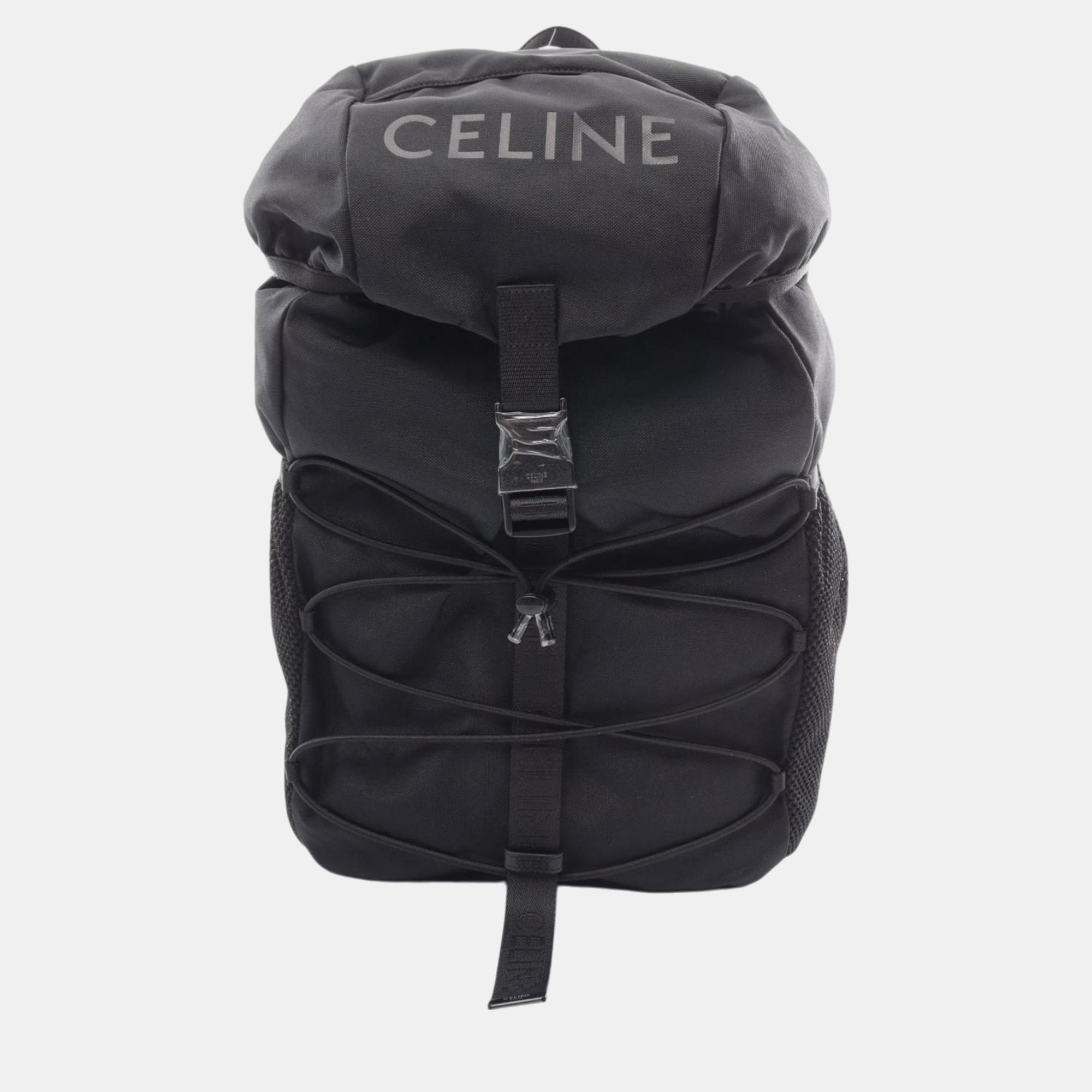 

Celine Backpack Bag Nylon Black