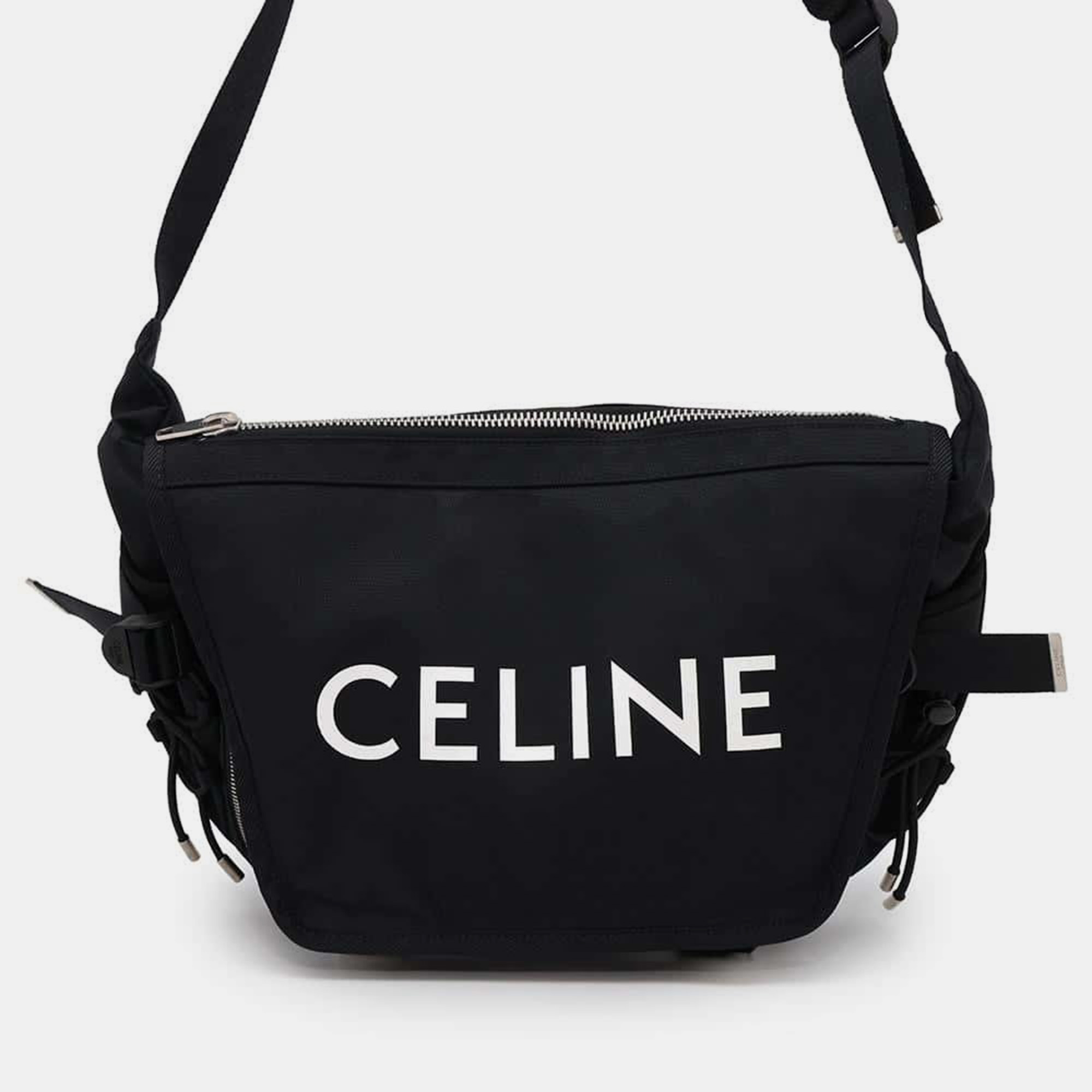 

Celine Trekking Black Nylon Size Medium Messenger Bag